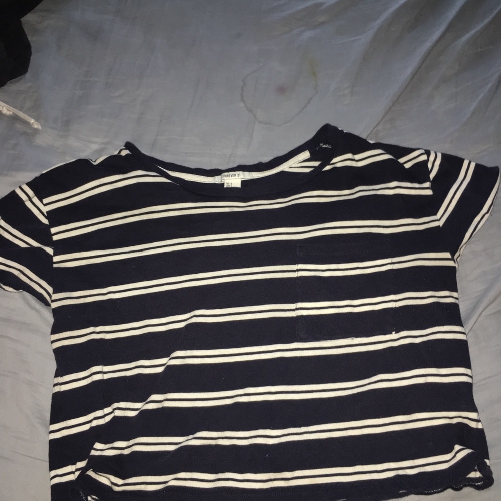 Striped crop top